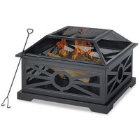 Metal Garden  Matt Black Fire Pit