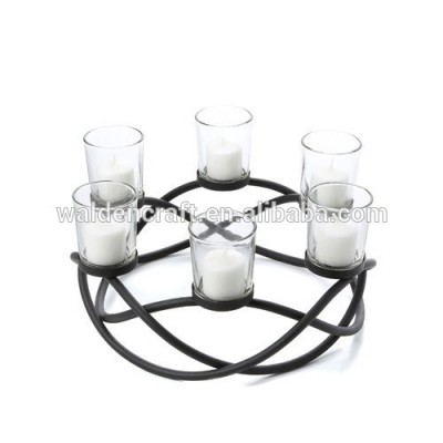 Fashion Design Wrought Iron Tealight Metal Candle Holder