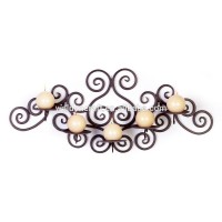 Hot Sales Home Decorative Hanging Metal Crafts Wrought Iron Wall Candle Holder