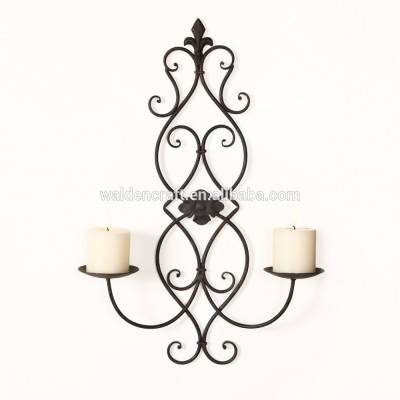 China Anxi Hot Sales Home Decorative Metal Crafts Wall Hanging Candle Holder